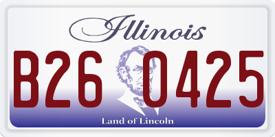 IL license plate B260425