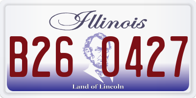 IL license plate B260427