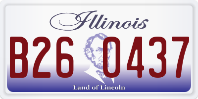 IL license plate B260437
