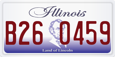 IL license plate B260459