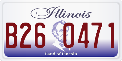 IL license plate B260471