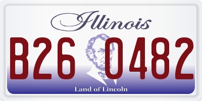 IL license plate B260482