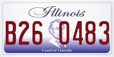 IL license plate B260483