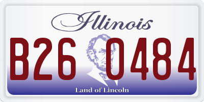 IL license plate B260484