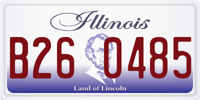 IL license plate B260485