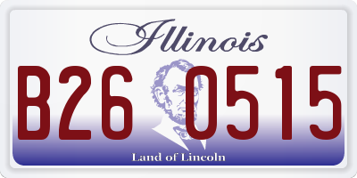 IL license plate B260515