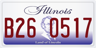 IL license plate B260517