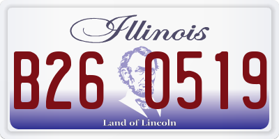 IL license plate B260519