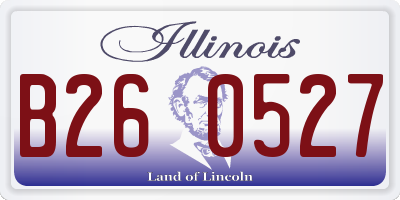 IL license plate B260527