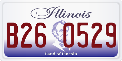 IL license plate B260529