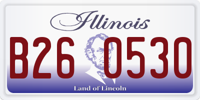 IL license plate B260530