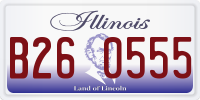 IL license plate B260555
