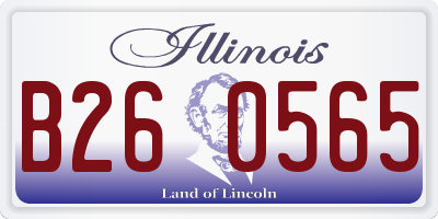 IL license plate B260565