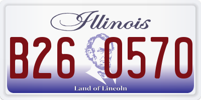 IL license plate B260570