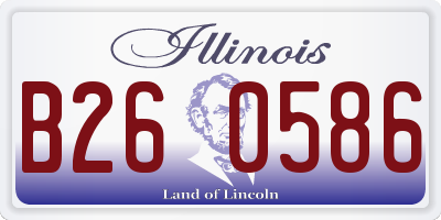 IL license plate B260586