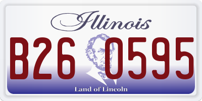 IL license plate B260595