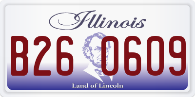 IL license plate B260609