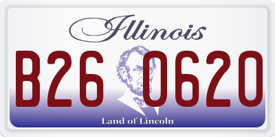 IL license plate B260620