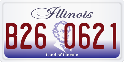 IL license plate B260621