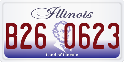 IL license plate B260623