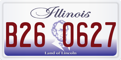 IL license plate B260627