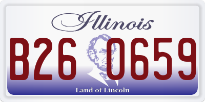 IL license plate B260659