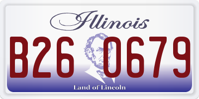 IL license plate B260679