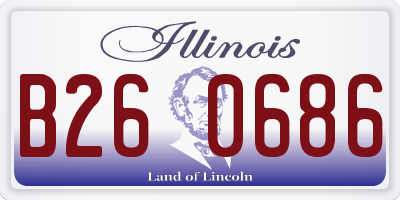 IL license plate B260686