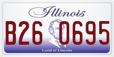 IL license plate B260695