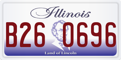 IL license plate B260696