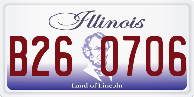 IL license plate B260706