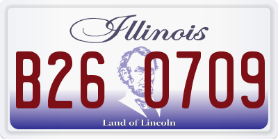 IL license plate B260709