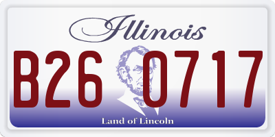 IL license plate B260717