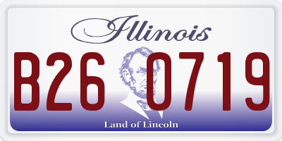 IL license plate B260719