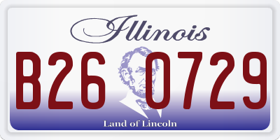 IL license plate B260729