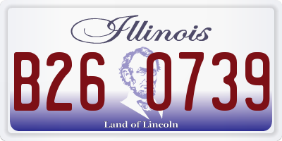 IL license plate B260739