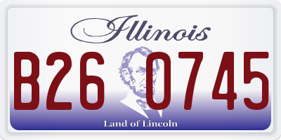 IL license plate B260745