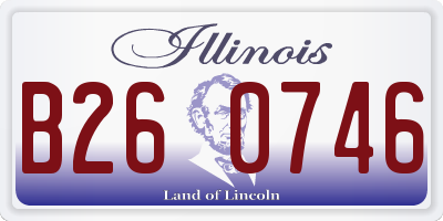 IL license plate B260746