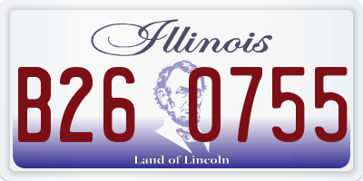 IL license plate B260755