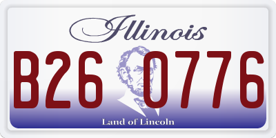 IL license plate B260776