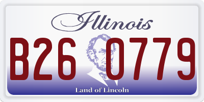 IL license plate B260779