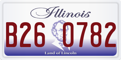 IL license plate B260782