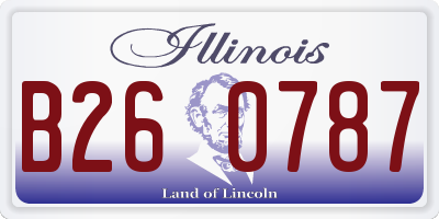 IL license plate B260787