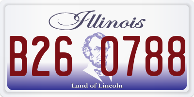 IL license plate B260788