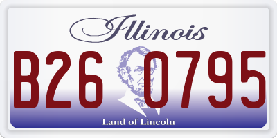 IL license plate B260795