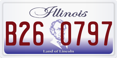 IL license plate B260797