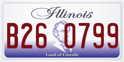 IL license plate B260799