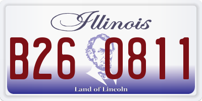 IL license plate B260811