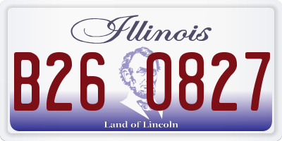 IL license plate B260827