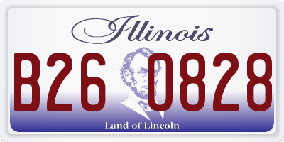 IL license plate B260828